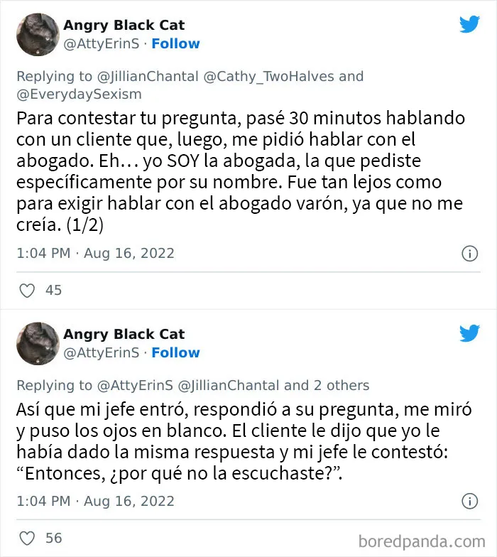 20 Mujeres comparten sus indignantes experiencias con el sexismo cotidiano en el trabajo en este hilo de twitter