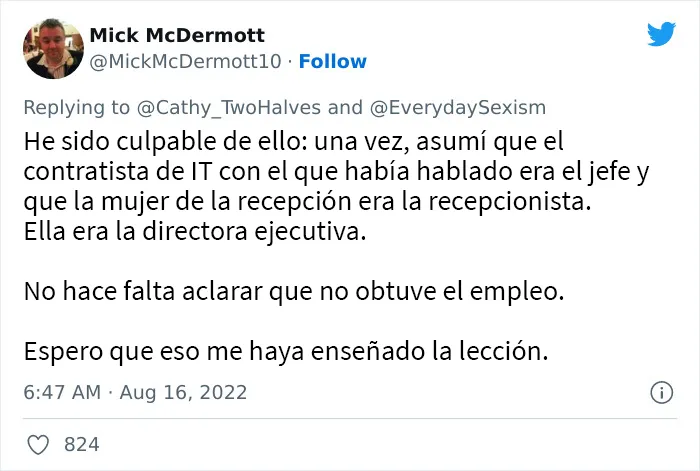 20 Mujeres comparten sus indignantes experiencias con el sexismo cotidiano en el trabajo en este hilo de twitter