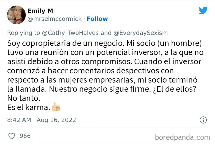20 Mujeres comparten sus indignantes experiencias con el sexismo cotidiano en el trabajo en este hilo de twitter
