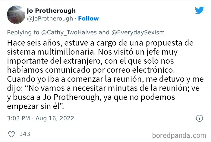 20 Mujeres comparten sus indignantes experiencias con el sexismo cotidiano en el trabajo en este hilo de twitter