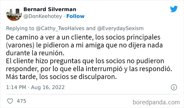 20 Mujeres comparten sus indignantes experiencias con el sexismo cotidiano en el trabajo en este hilo de twitter