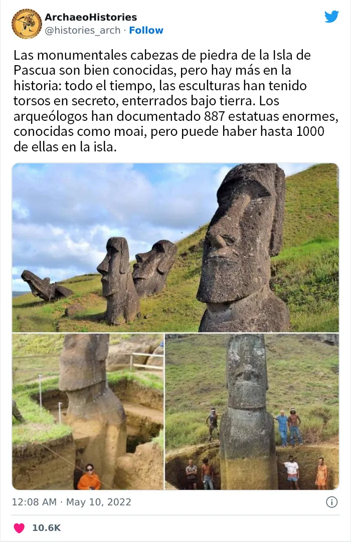 20 Increíbles descubrimientos arqueológicos compartidos en esta cuenta educativa de Twitter