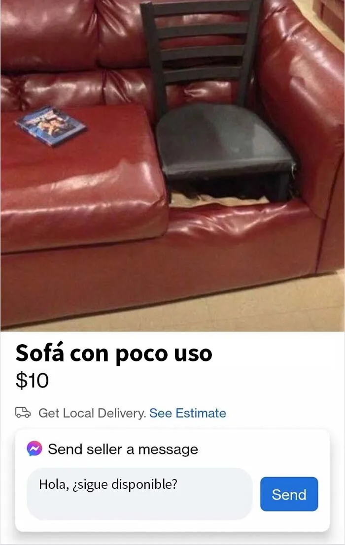 20 Personas que "tomaron malas decisiones al publicar anuncios", compartido en este grupo online