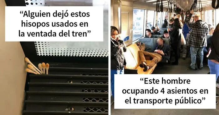 40 Pasajeros en el transporte público que no respetan a nadie