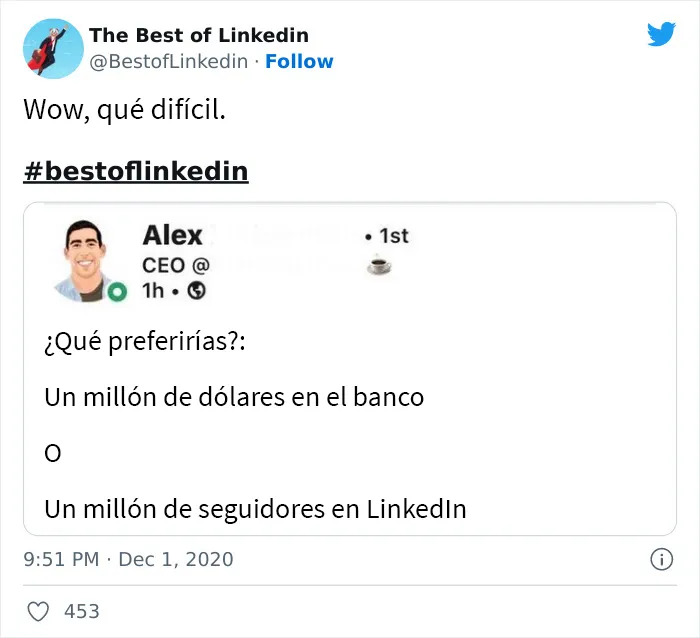 15 Publicaciones ridículas de LinkedIn compartidas en esta página de Twitter