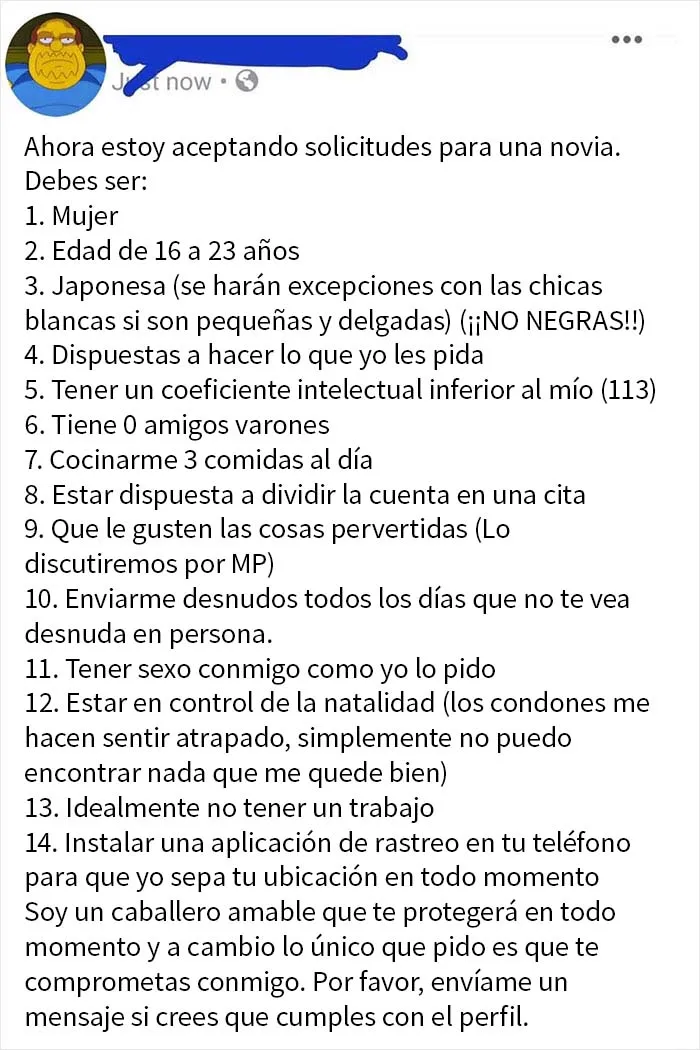 Eso es muy específico, ¿o no?