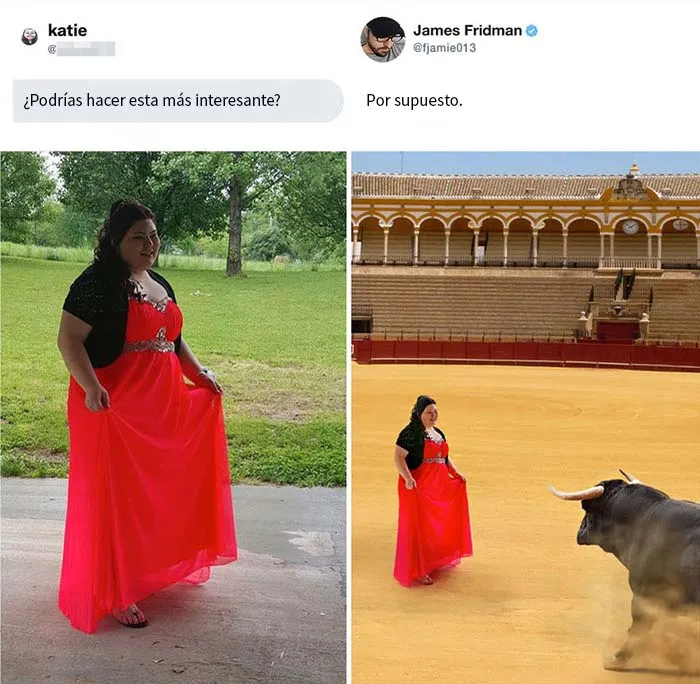 Vuelve el troll del Photoshop que se toma las peticiones muy literalmente, y el resultado es divertidísimo (17 nuevas imágenes)