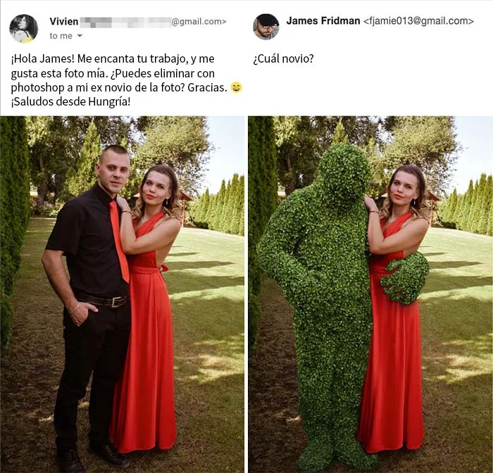 Vuelve el troll del Photoshop que se toma las peticiones muy literalmente, y el resultado es divertidísimo (17 nuevas imágenes)