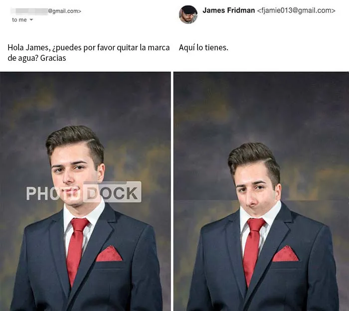 Vuelve el troll del Photoshop que se toma las peticiones muy literalmente, y el resultado es divertidísimo (17 nuevas imágenes)