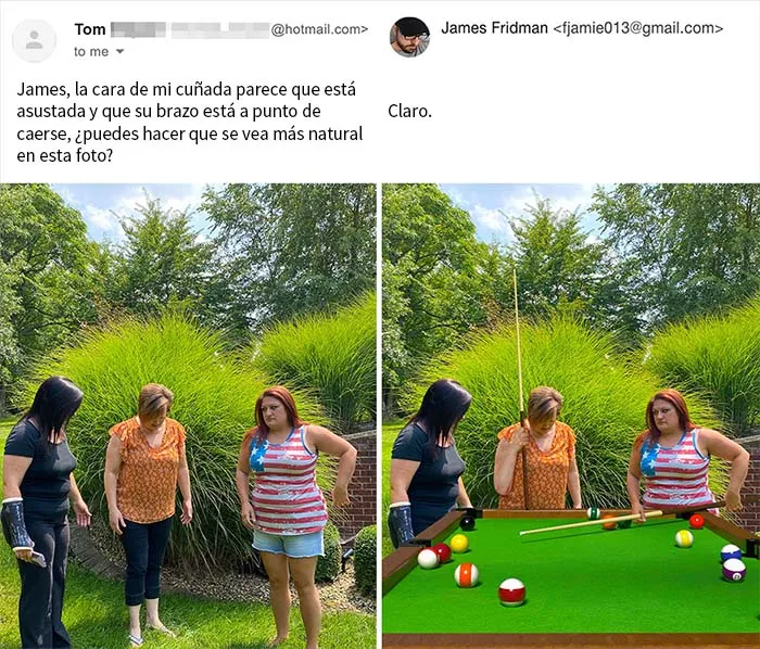 Vuelve el troll del Photoshop que se toma las peticiones muy literalmente, y el resultado es divertidísimo (17 nuevas imágenes)