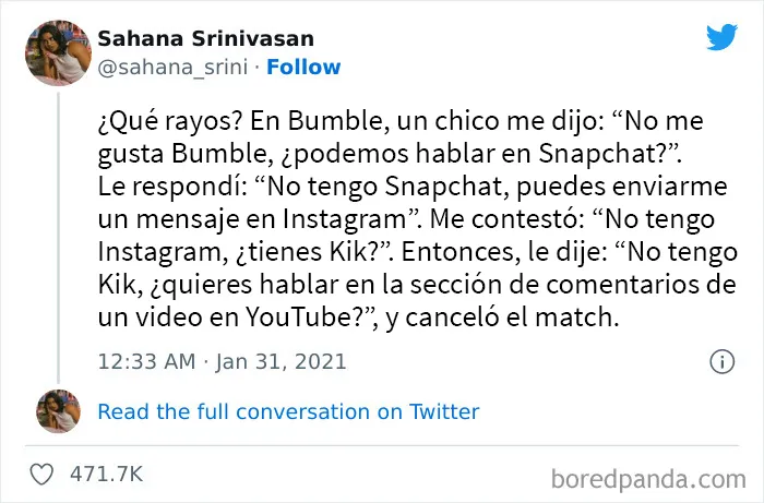 A estas 20 personas les cancelaron el match en aplicaciones de citas por razones ridículas