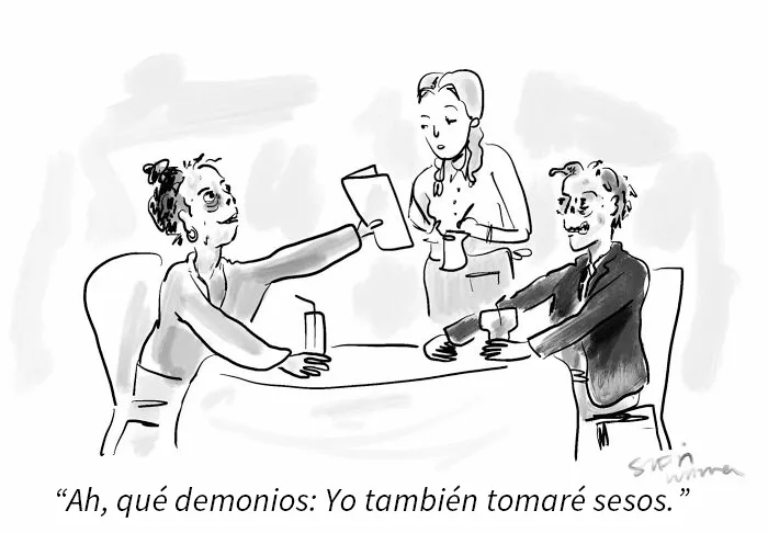 10 Ingeniosos cómics en una sola viñeta creador por Sofia Warren, dibujante del New Yorker