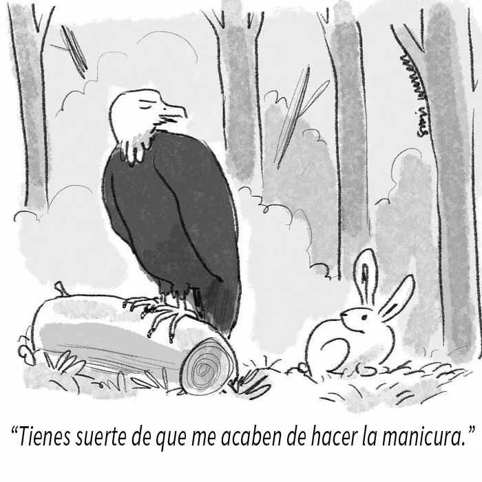 10 Ingeniosos cómics en una sola viñeta creador por Sofia Warren, dibujante del New Yorker