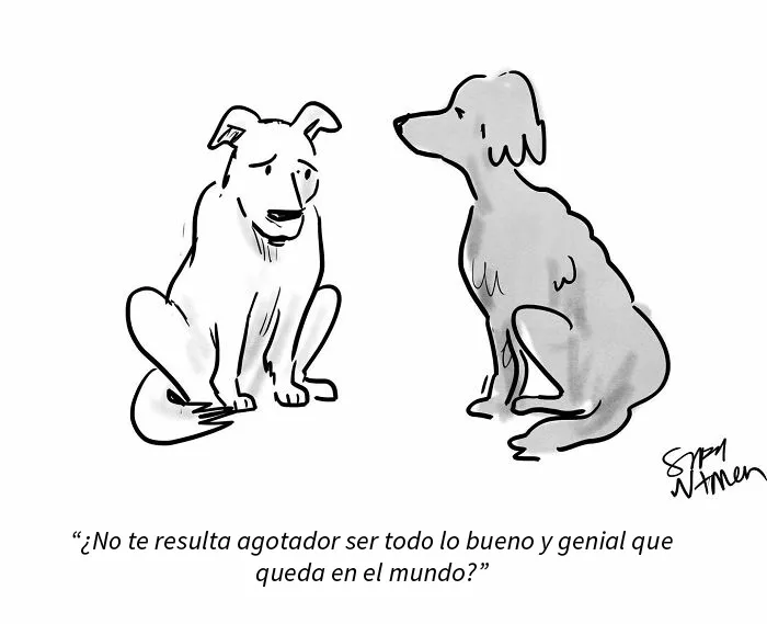 10 Ingeniosos cómics en una sola viñeta creador por Sofia Warren, dibujante del New Yorker