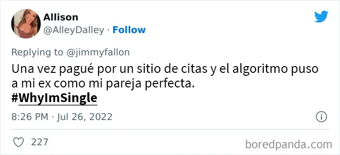 Jimmy Fallon preguntó a la gente por qué sigue soltera, y le dan divertidas y extrañas razones (20 tuits nuevos)