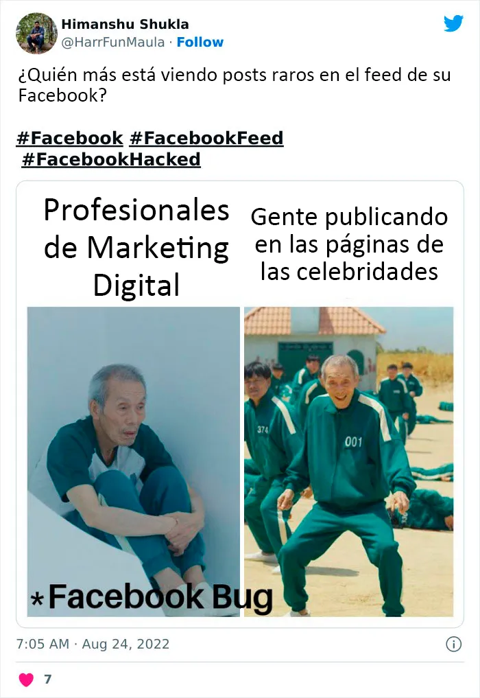 20 Reacciones de risa ante el nuevo fallo en las publicaciones de Facebook