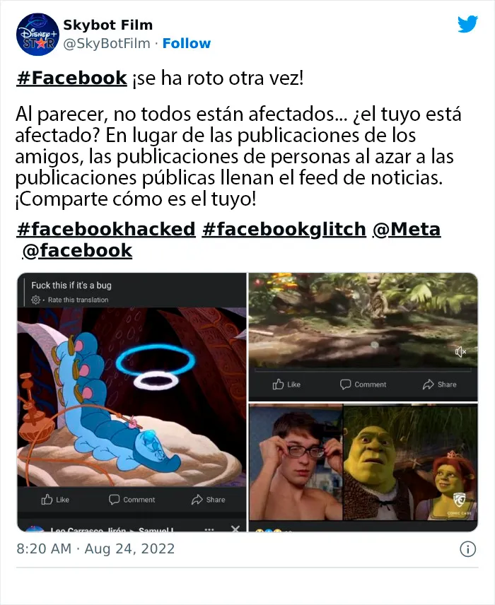 20 Reacciones de risa ante el nuevo fallo en las publicaciones de Facebook