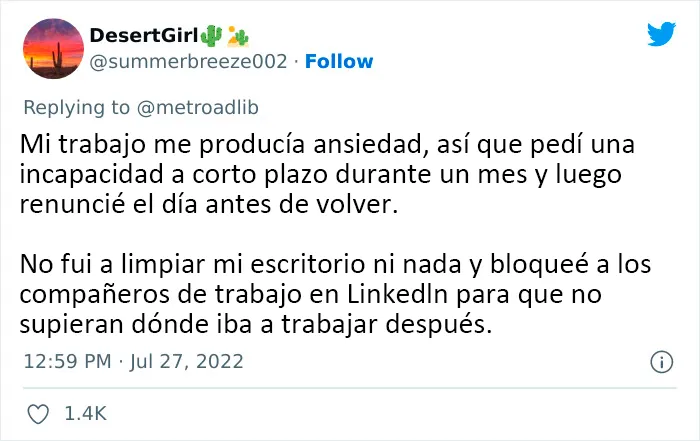 20 Formas salvajes e icónicas de renunciar al trabajo, compartidas en este hilo viral de Twitter