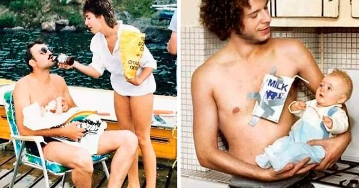 25 Fotos antiguas y geniales de padres, enviadas por la gente a esta cuenta de instagram
