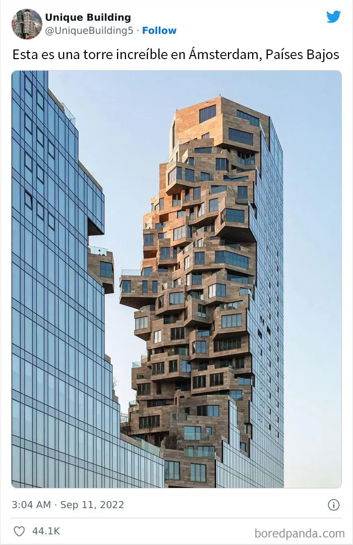 20 Edificios muy singulares y creativos de alrededor del mundo, compartidos en esta cuenta de Twitter