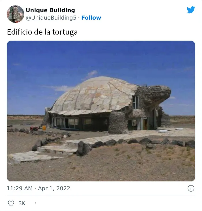 20 Edificios muy singulares y creativos de alrededor del mundo, compartidos en esta cuenta de Twitter