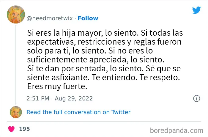 20 Tuits con los que todas las hijas mayores se identificarán