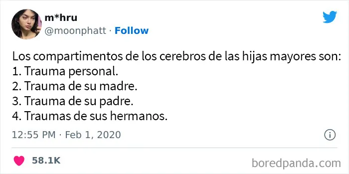 20 Tuits con los que todas las hijas mayores se identificarán
