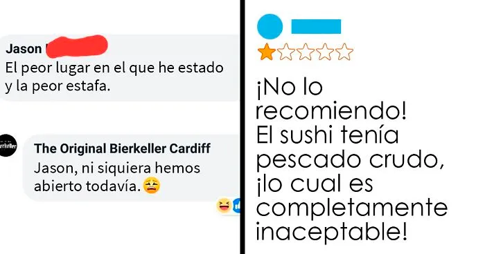 18 Clientes intentando sabotear comercios con sus malas críticas, pero les salió el tiro por la culata