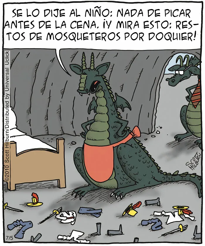 10 Nuevos cómics de una sola viñeta llenos de situaciones absurdas y humor, por Scott Hilburn