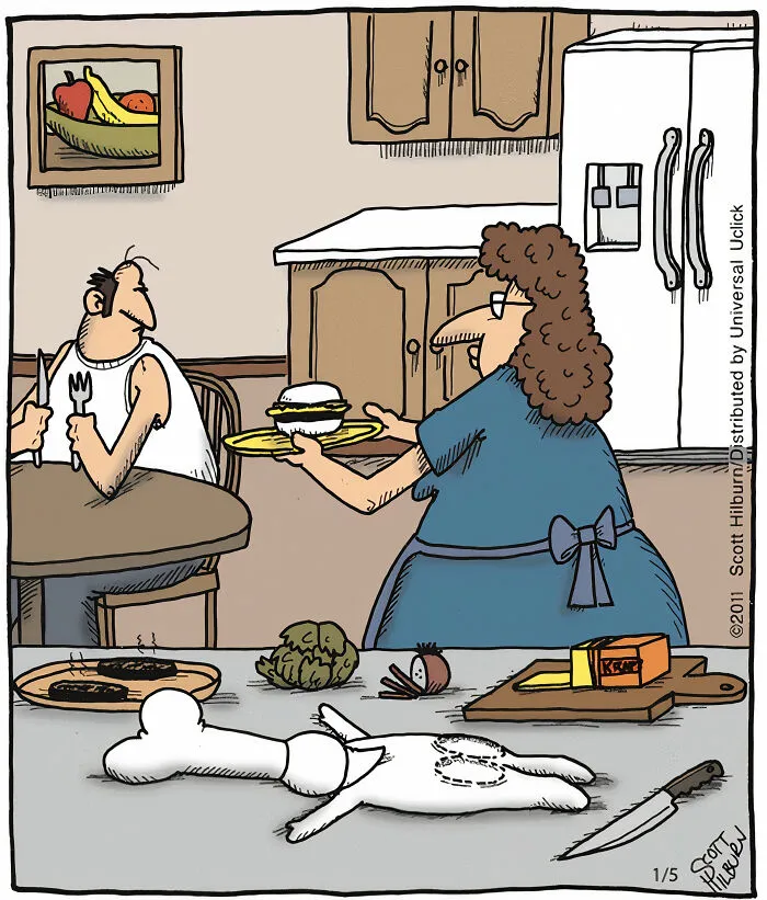 10 Nuevos cómics de una sola viñeta llenos de situaciones absurdas y humor, por Scott Hilburn