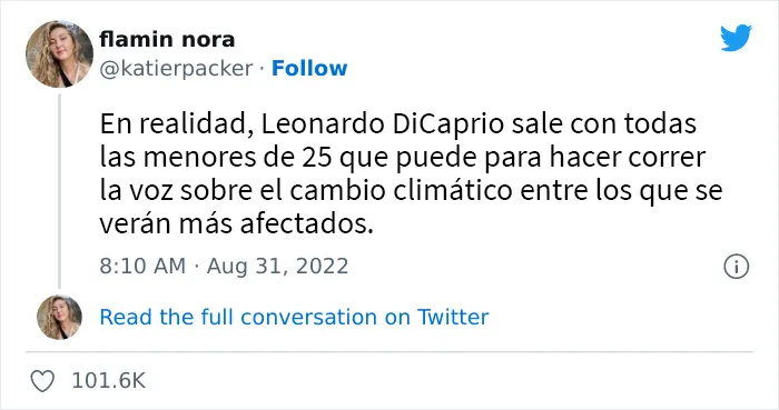 Leonardo DiCaprio rompe con su novia tras cumplir 25 años y aquí tienes 20 de las mejores reacciones en Twitter