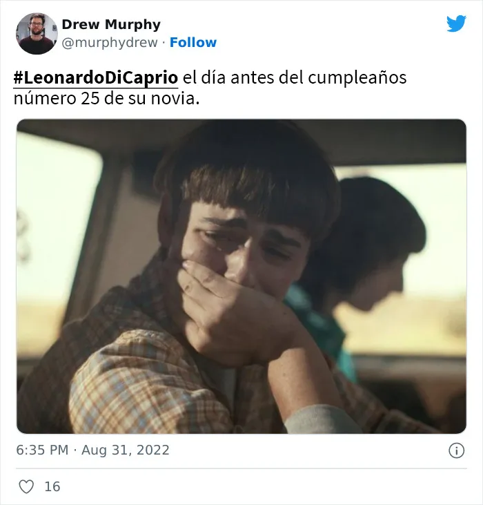 Leonardo DiCaprio rompe con su novia tras cumplir 25 años y aquí tienes 20 de las mejores reacciones en Twitter