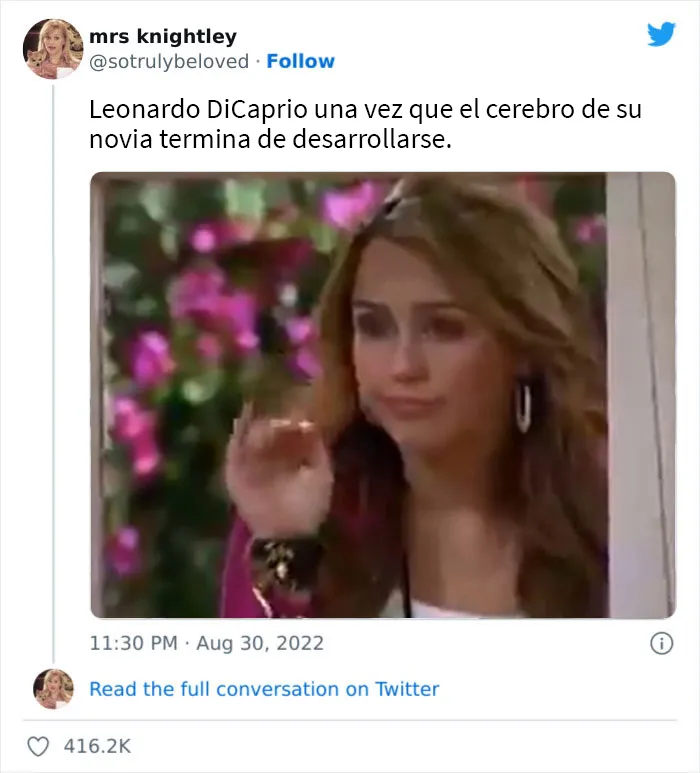 Leonardo DiCaprio rompe con su novia tras cumplir 25 años y aquí tienes 20 de las mejores reacciones en Twitter