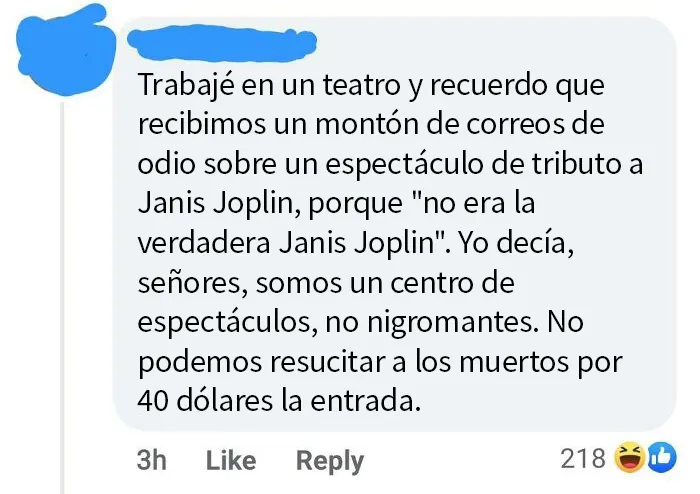 Este era un hilo para un post sobre una familia que iba a un concierto equivocado