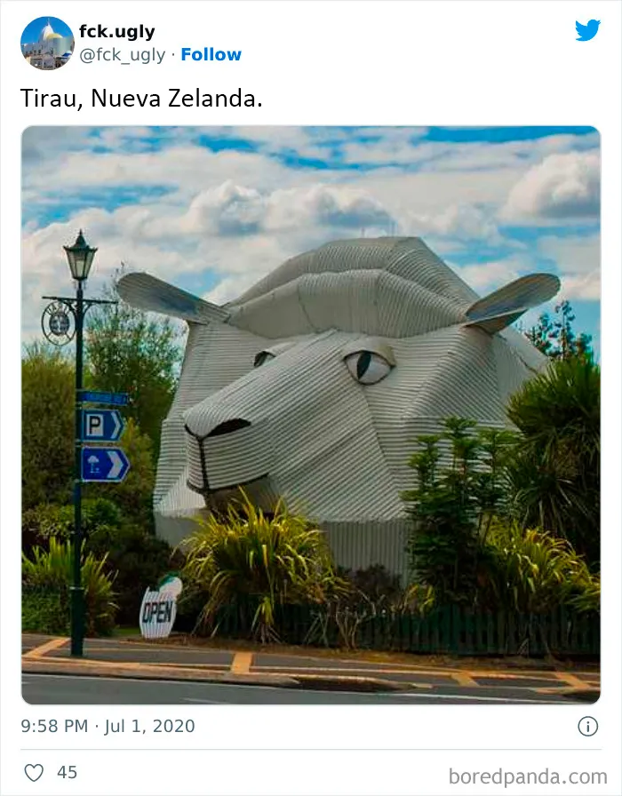 20 Arquitectos que fracasaron en su trabajo, vistos en esta cuenta de Twitter sobre edificios feos