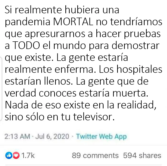 El Covid 19 existe