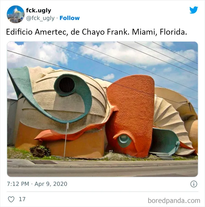 20 Arquitectos que fracasaron en su trabajo, vistos en esta cuenta de Twitter sobre edificios feos