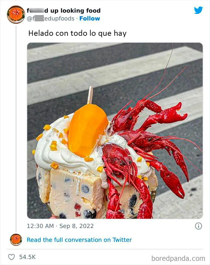 20 Horribles platos que son crímenes culinarios, compartidos en esta cuenta de twitter