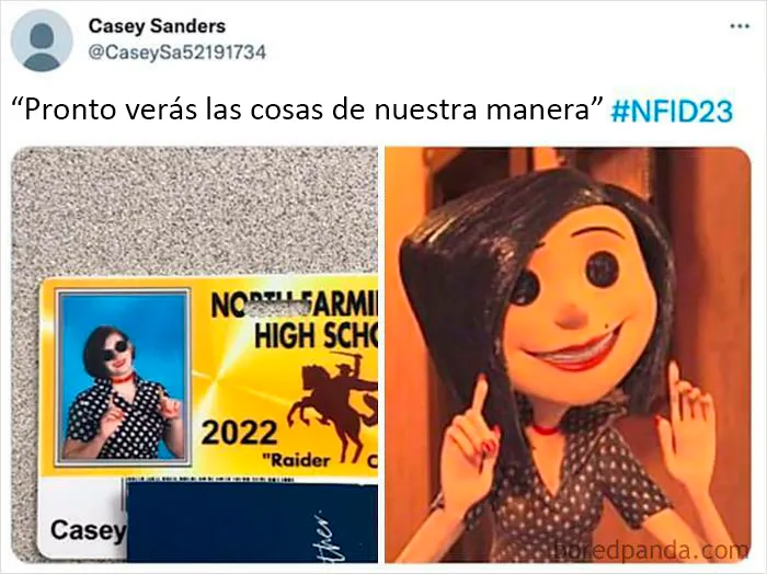 Este instituto permite que los estudiantes de último año se disfracen en la foto de sus carnets, aquí hay 20 que triunfaron este año