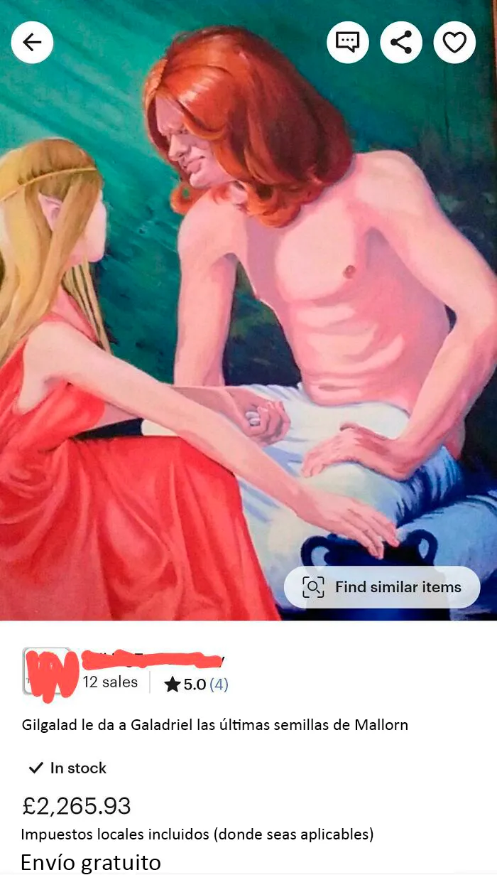 "Gilgalad le da a Galadriel las últimas semillas de Mallorn"