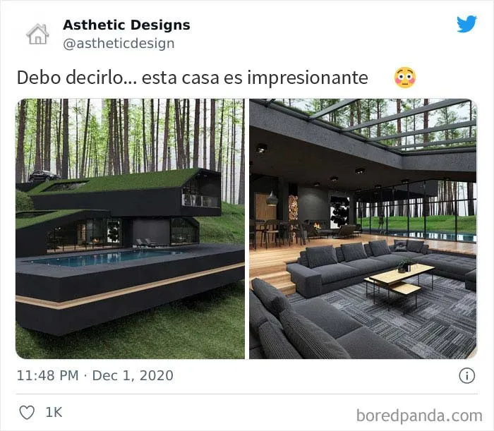 Esta cuenta de Twitter muestra los mejores ejemplos de diseño de hogares (25 fotos)