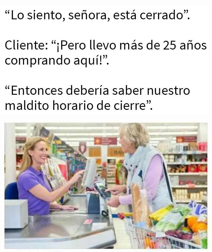Todas las noches antes del cierre