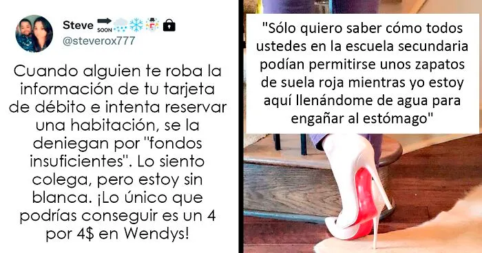 20 Tuits divertidos de personas que abrazan el estar sin blanca