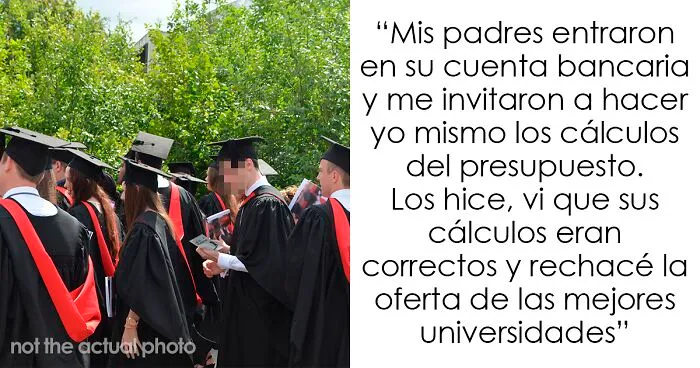 Este hombre 23 años deja de hablar a sus padres tras descubrir que pagan la educación de su hermana cuando no pagaron la suya