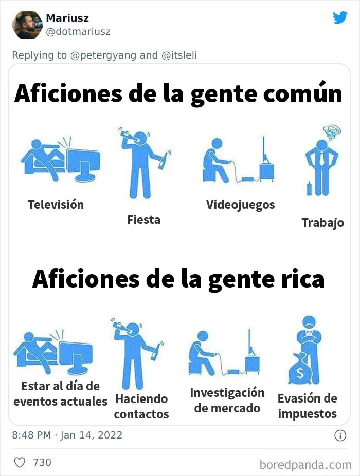 20 Formas ingeniosas de burlarse de esos millonarios "hechos a sí mismos" en internet