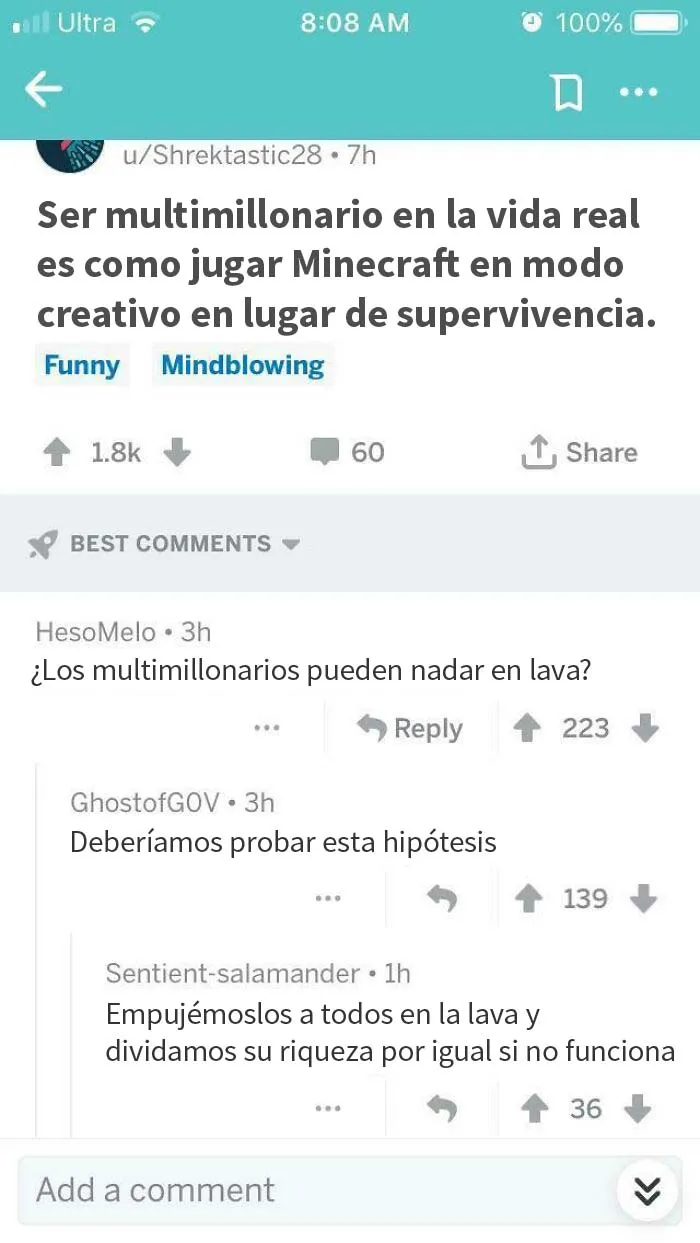 20 Formas ingeniosas de burlarse de esos millonarios "hechos a sí mismos" en internet