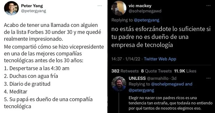 20 Formas ingeniosas de burlarse de esos millonarios "hechos a sí mismos" en internet