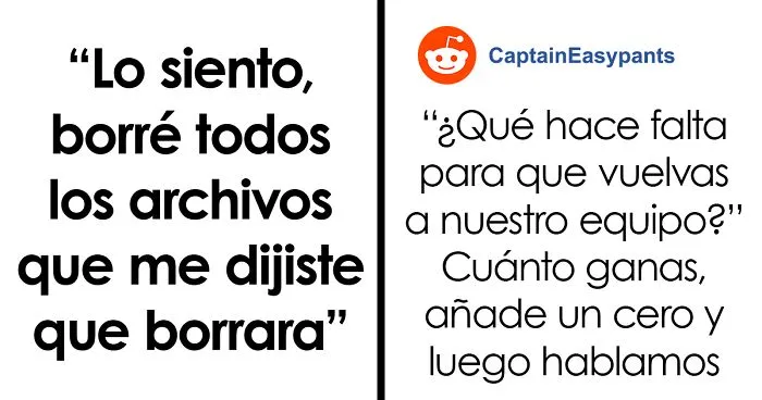 Este informático fue despedido, y el jefe le obligó a borrar todos los archivos a pesar de ser contraproducente, hasta que se da cuenta de su error