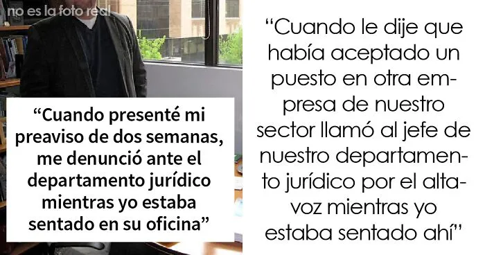 Este empleado dejó su trabajo por uno mejor, pero su jefe intentó acosarlo para evitarlo, hasta que recibió amenazas de la otra empresa