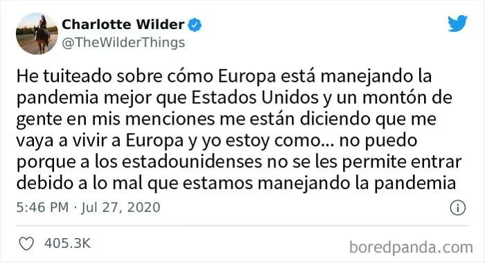 Y por eso EEUU no va a mejorar. Porque se creen que ya son mejores que los demás